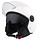 840 Dual Shield Vespa Helm Glänzendes Weiß | ECE 22.06