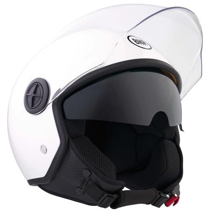 BHR 840 dual shield vespa helm glans wit | ECE 22.06