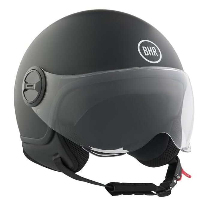 BHR 835 vespa helmet matt black  | ECE 22.06