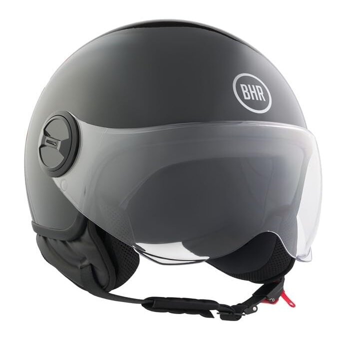 BHR 835 vespa helm glänzend schwarz | ECE 22.06