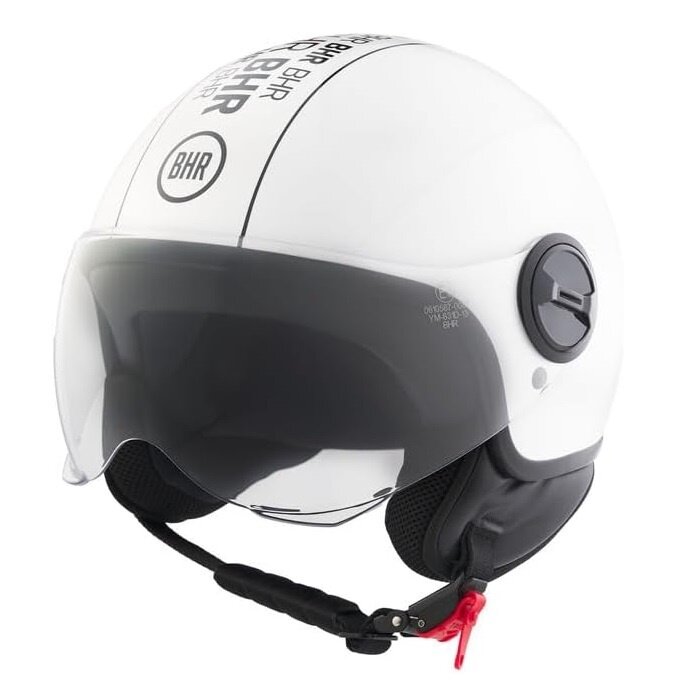 BHR 835 Vespa Helm Weiß stripe | ECE 22.06