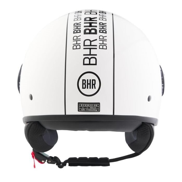 BHR 835 Vespa Helm Weiß stripe | ECE 22.06