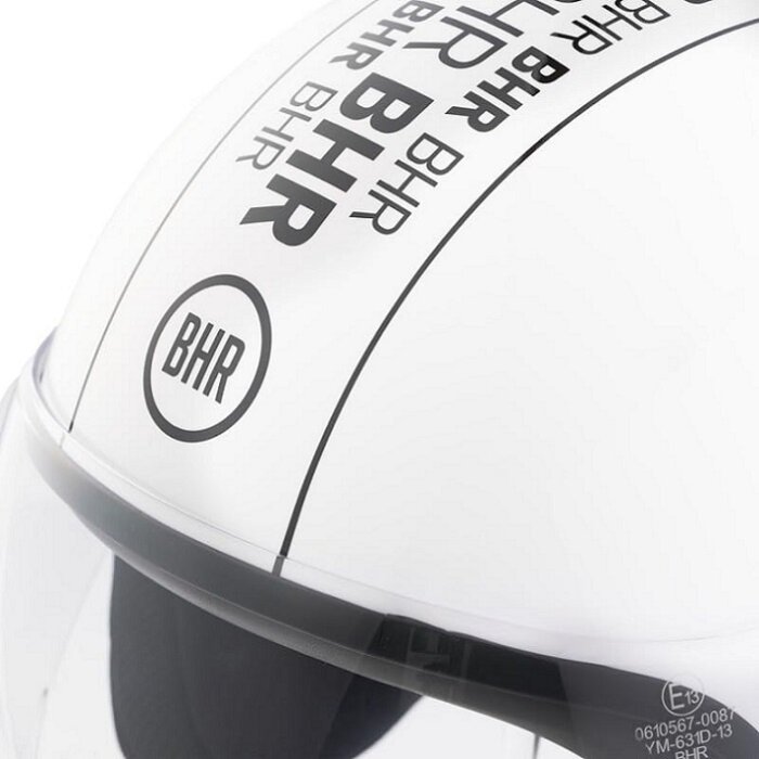 BHR 835 Vespa Helm Weiß stripe | ECE 22.06