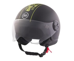 BHR 835 vespa helm Schwarz stripe