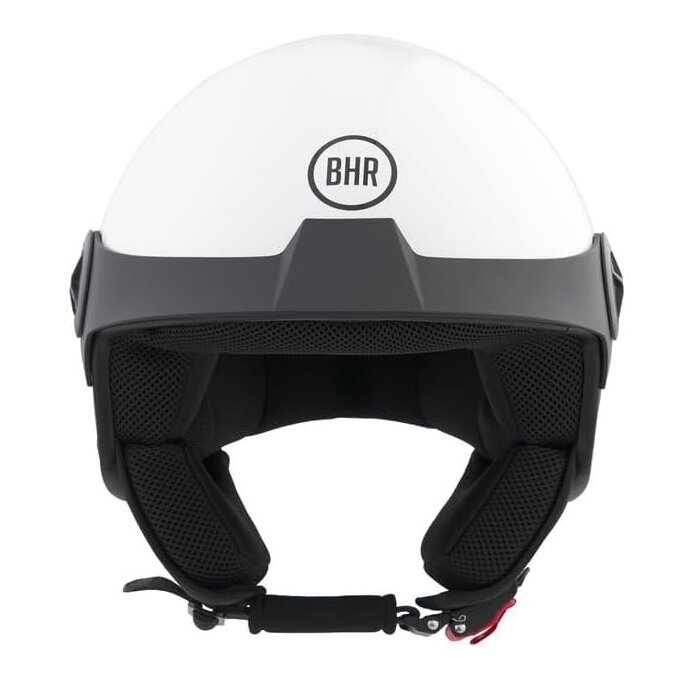BHR 833 peak open face helmet shiny white | ECE 22.06