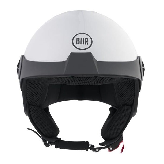 BHR 833 peak open face helmet shiny silver | ECE 22.06