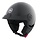 833 peak open face helmet gloss black | ECE 22.06