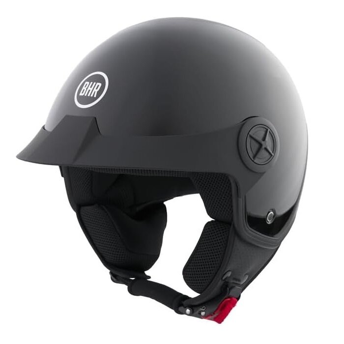 BHR 833 peak jethelm glans zwart | ECE 22.06