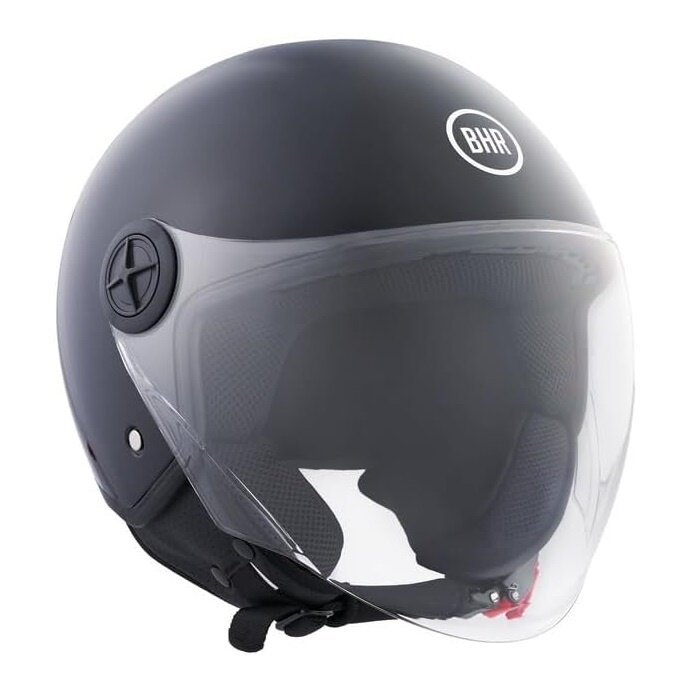 BHR 832 minimal vespa helmet gloss black | ECE 22.06