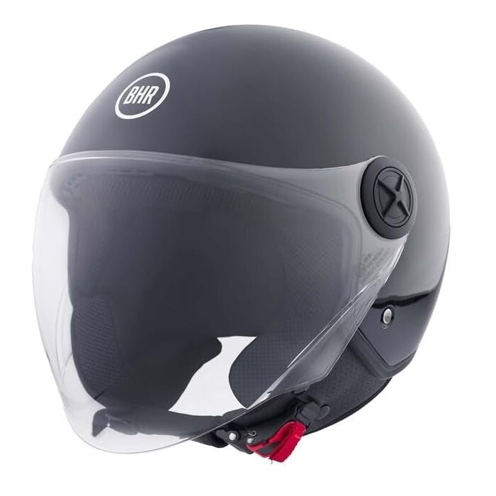 BHR 832 minimal vespa helmet gloss black | ECE 22.06