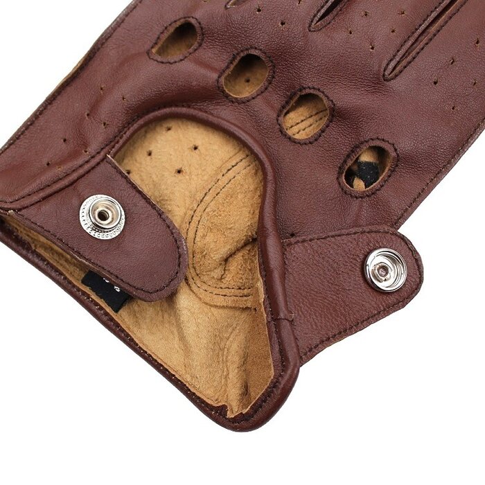 Racing Braun Leder- Autofahrer handschuhe