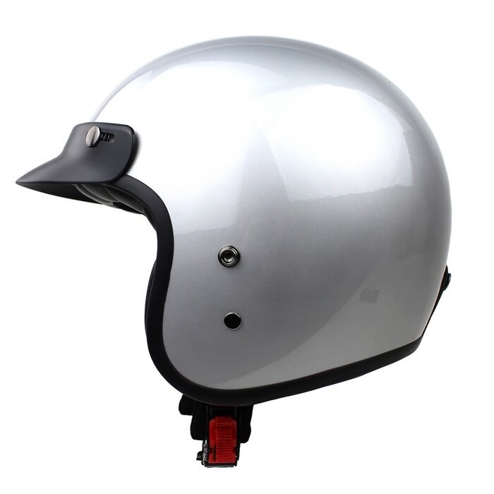Redbike RB-720 retro jethelm zilver | ECE 22.06