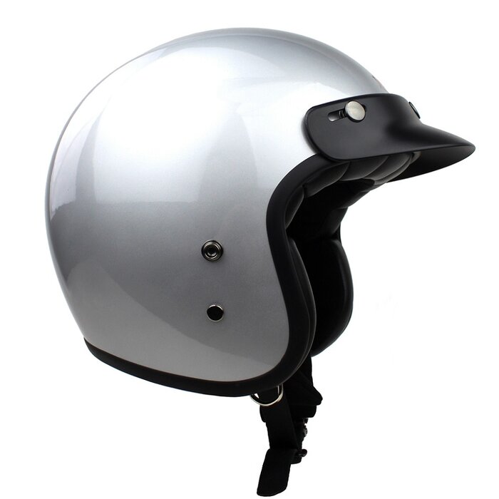 Redbike RB-720 retro jethelm zilver | ECE 22.06
