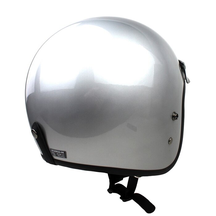 Redbike RB-720 retro jethelm zilver | ECE 22.06