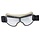 black, white leather cruiser motor goggles