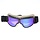 Weißes Leder Cruiser retro Motorradbrille