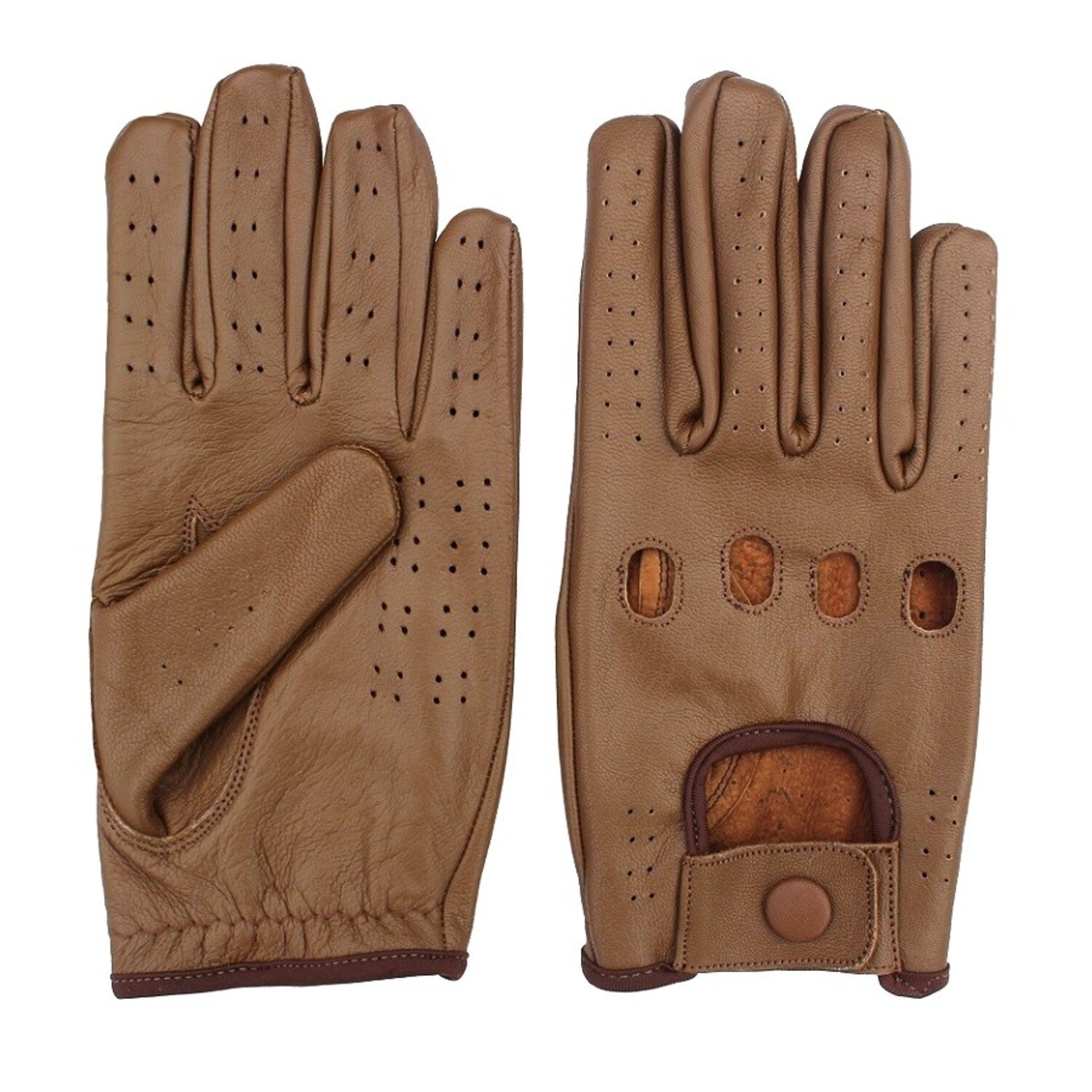 Swift Racing Autofahrer handschuhe Nappa Braun Leder - Pothelm.nl