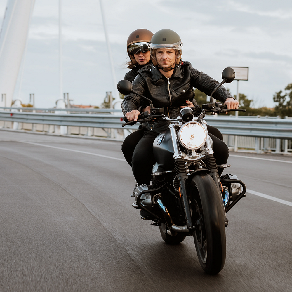 Motocubo ant jethelm met extern vizier | mat groen | ECE 22.05