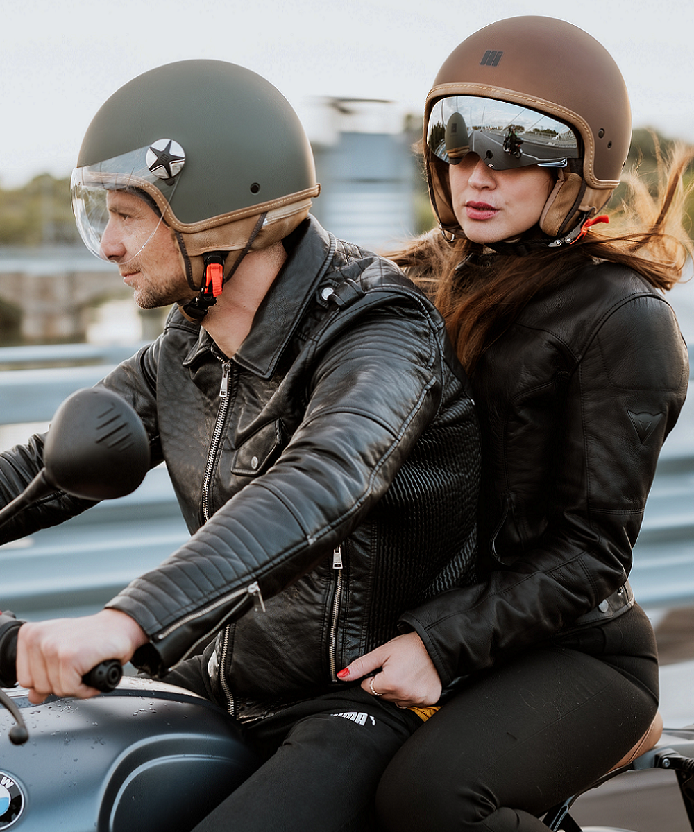 Motocubo ant jethelm met extern vizier | mat groen | ECE 22.05