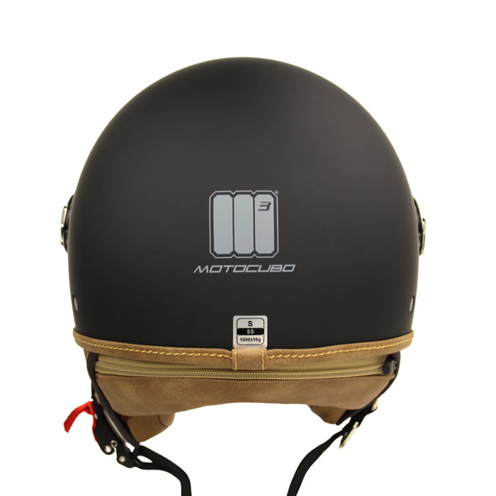 Motocubo ant jet helmet with external visor | matt black | ECE 22.05
