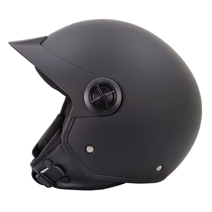 BHR 833 peak open face helmet matt black | size S
