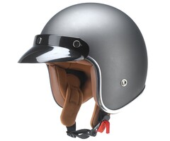 Redbike RB-756 retro jethelm titanium | XS