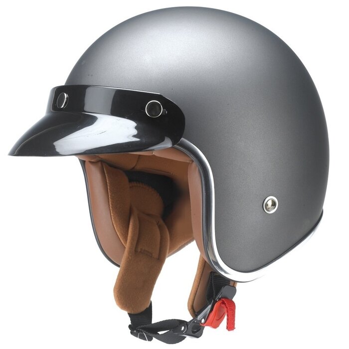 Redbike RB-756 retro jethelm titanium | XS