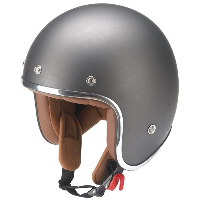 Redbike RB-756 retro jet helmet titanium | XS