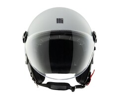 Motocubo Beetle Evo Jethelm | helles Mattgrau