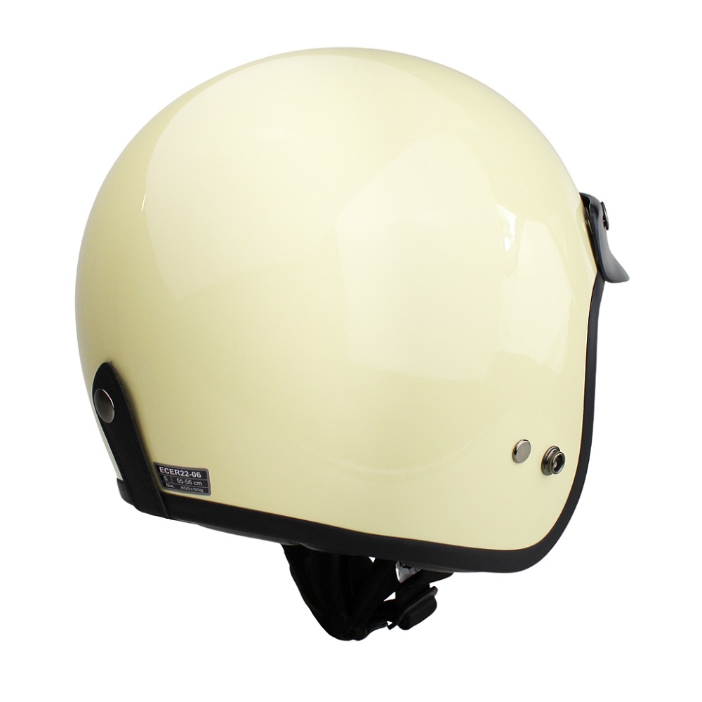 Redbike RB-720 retro jethelm ivoor wit - | outlet - maat L