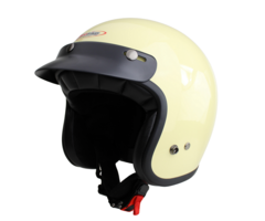 Redbike RB-720 retro jethelm ivoor wit - | outlet - maat L