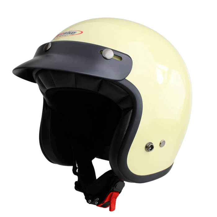 Redbike RB-720 Retro Jethelm Elfenbeinweiß | Auslauf - Größe L