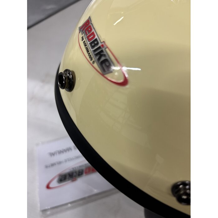 Redbike RB-720 retro jethelm ivoor wit - | outlet - maat L