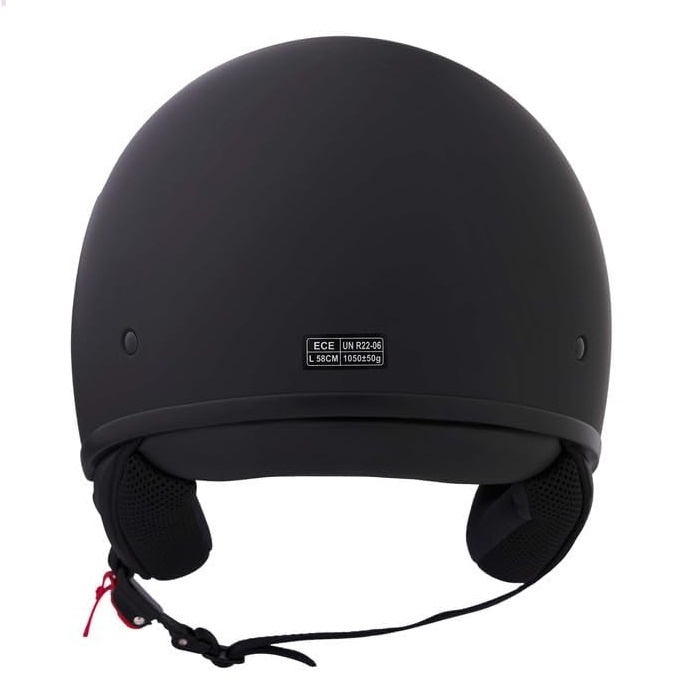 BHR 839 retro open face helmet matt black | outlet - size XL
