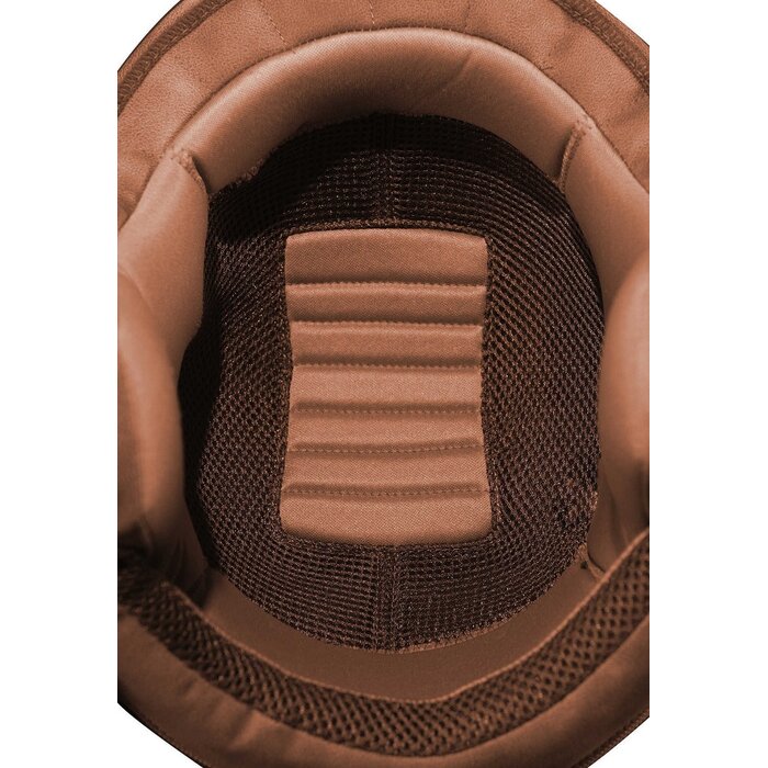 Motocubo ant jet helmet with external visor | matt bronze