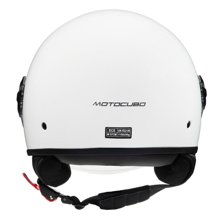 Motocubo BAT helmet | gloss white