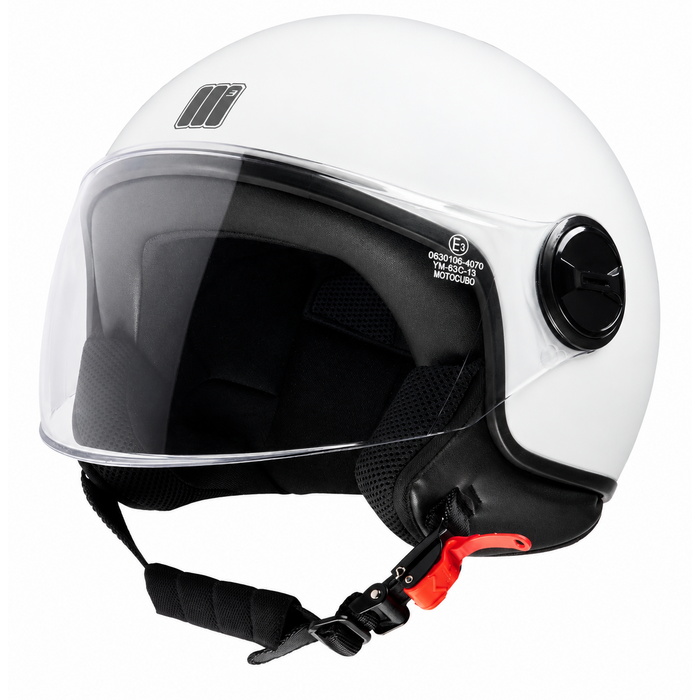 Motocubo BAT helmet | gloss white