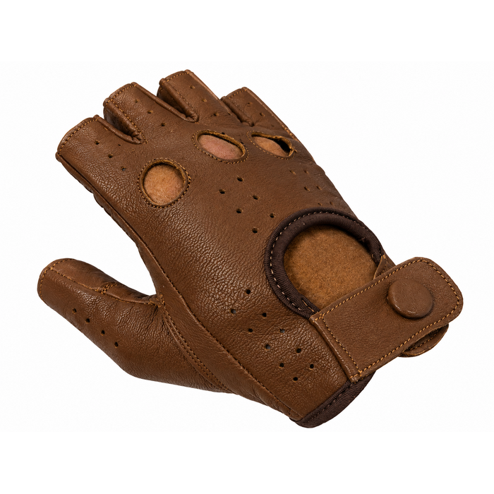 Vareno Brescia vingerloze leren handschoenen walnoot bruin
