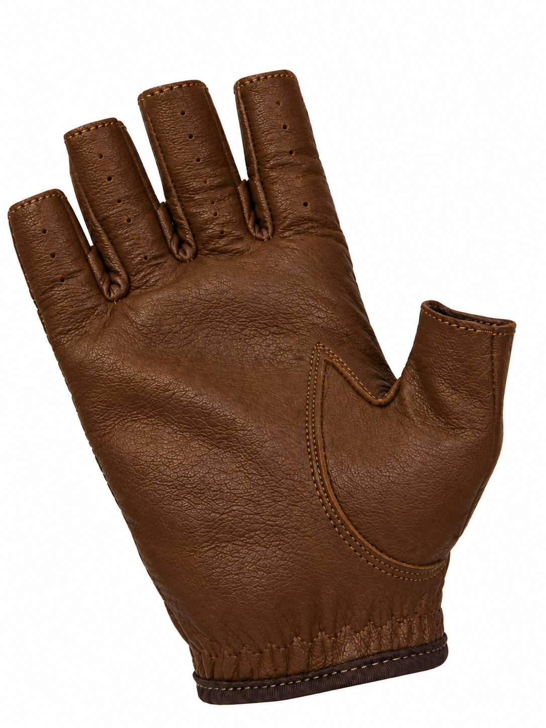 Vareno Brescia vingerloze leren handschoenen walnoot bruin