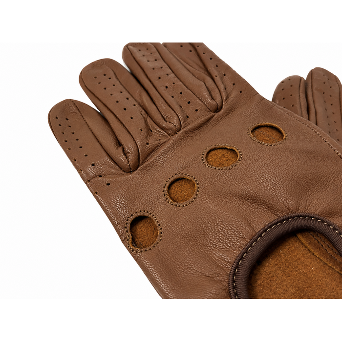 Vareno Bologna leren handschoenen walnoot bruin