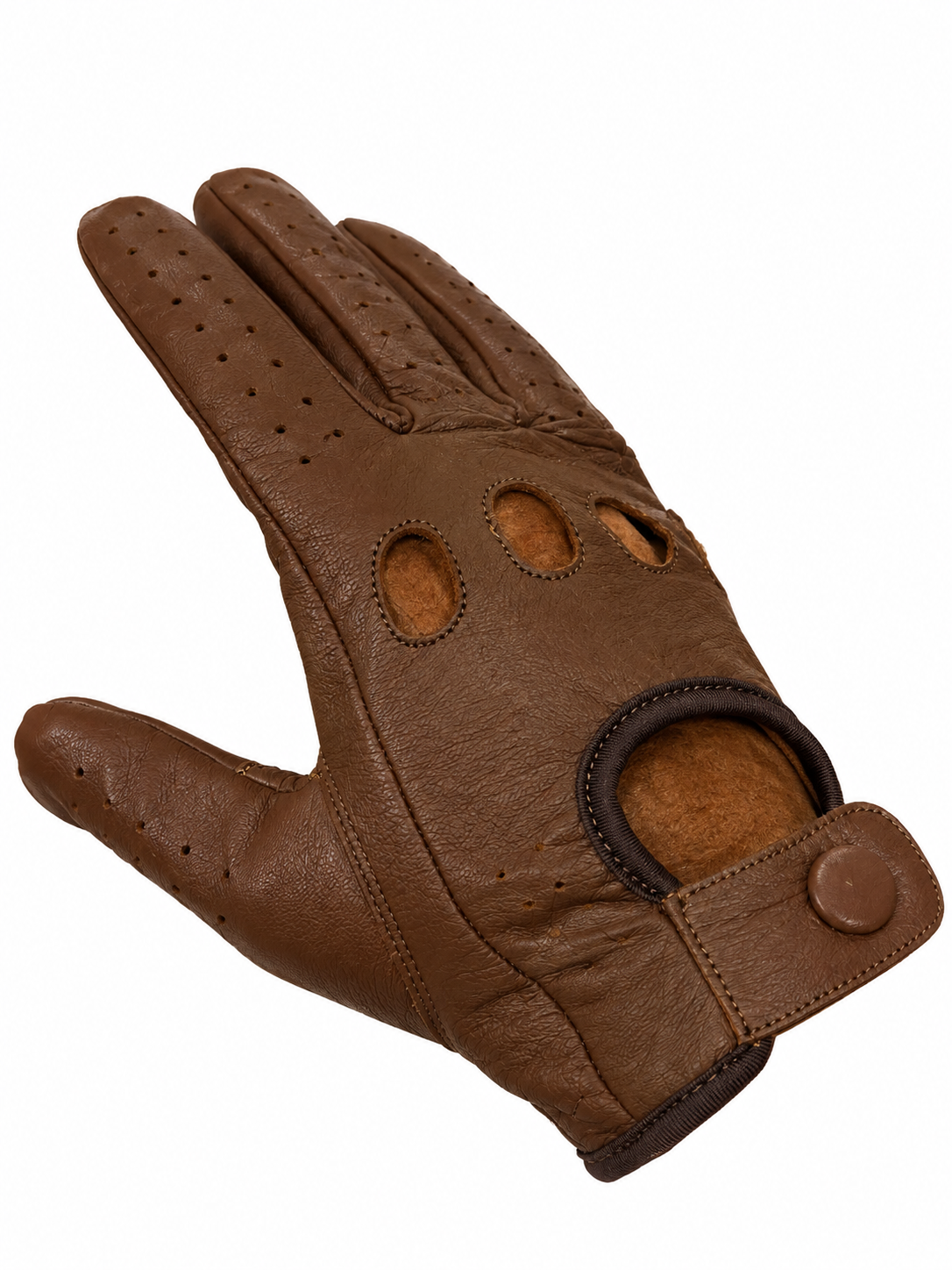 Vareno Bologna leren handschoenen walnoot bruin