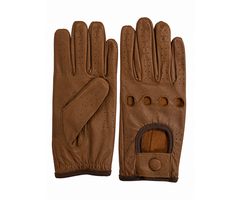 Vareno Bologna leren handschoenen walnoot bruin