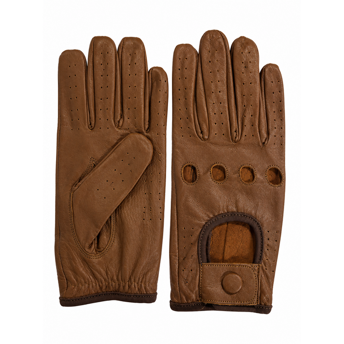 Vareno Bologna leren handschoenen walnoot bruin