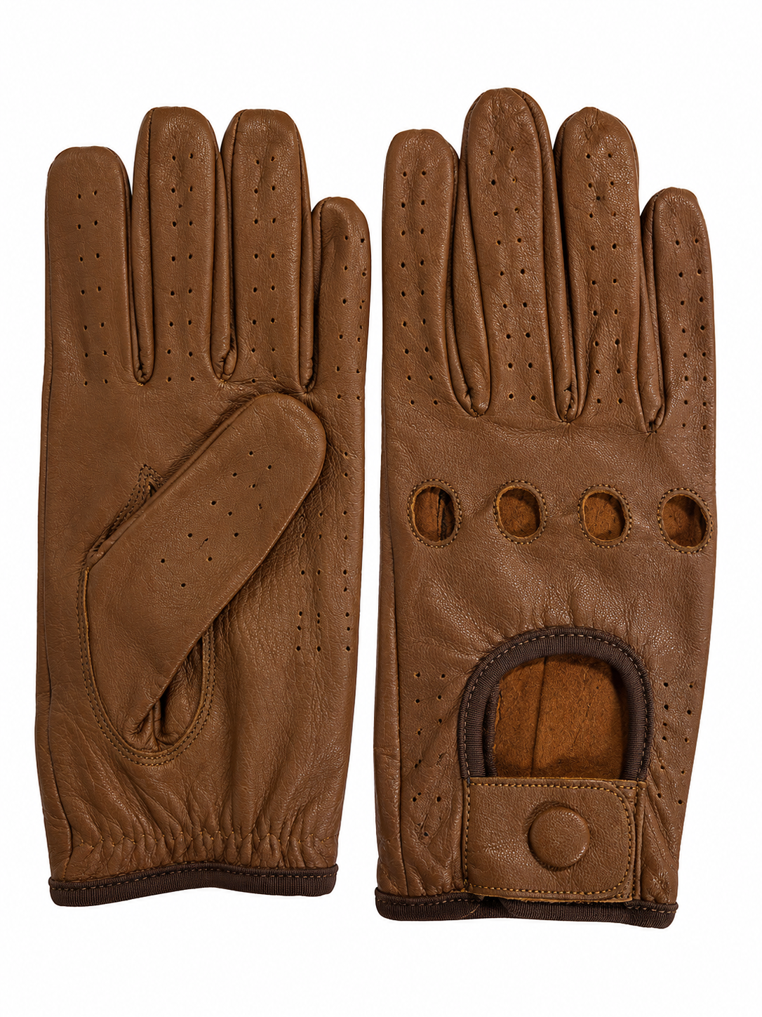 Vareno Bologna leren handschoenen walnoot bruin