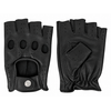 Swift racing vingerloze leren handschoenen zwart