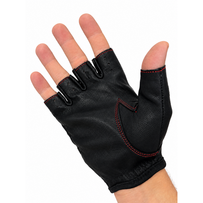 Vareno Brescia vingerloze leren handschoenen rood