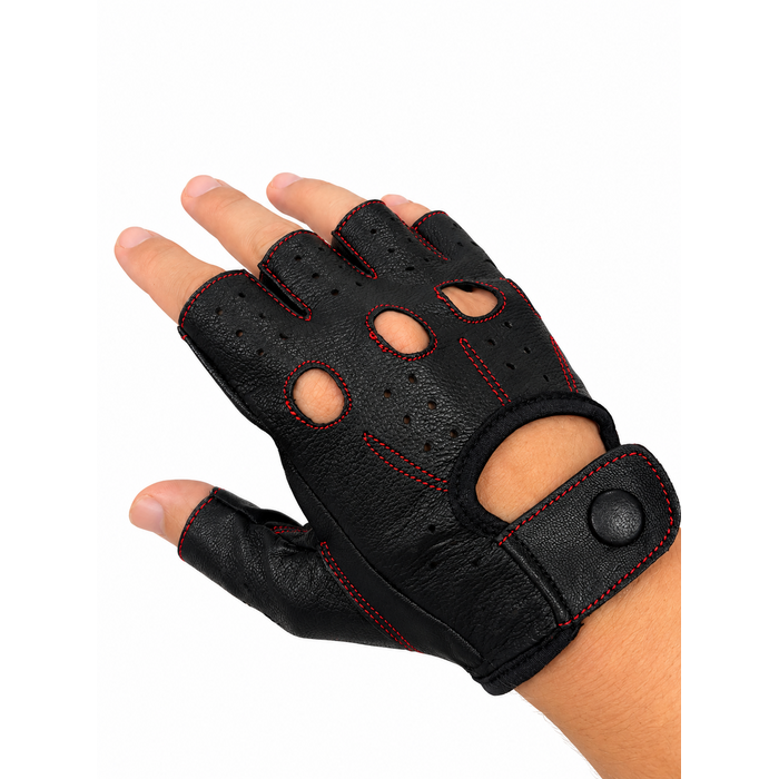 Vareno Brescia vingerloze leren handschoenen rood