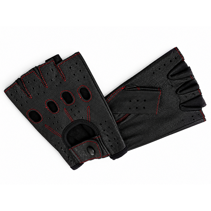 Vareno Brescia vingerloze leren handschoenen rood
