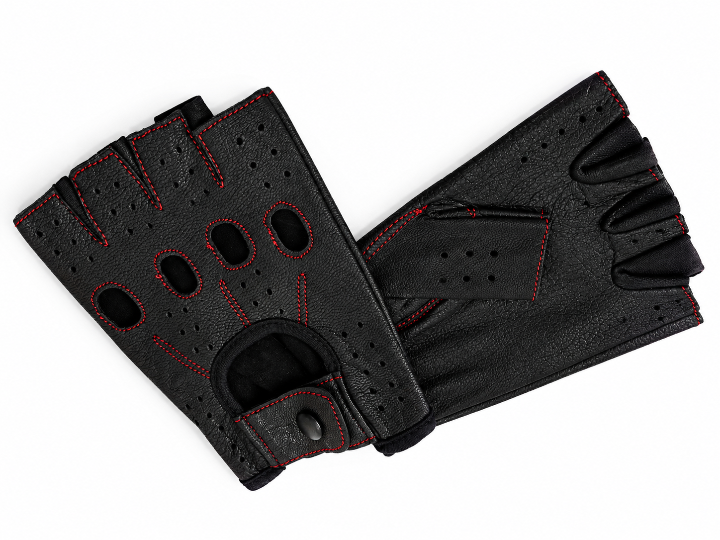 Vareno Brescia vingerloze leren handschoenen rood