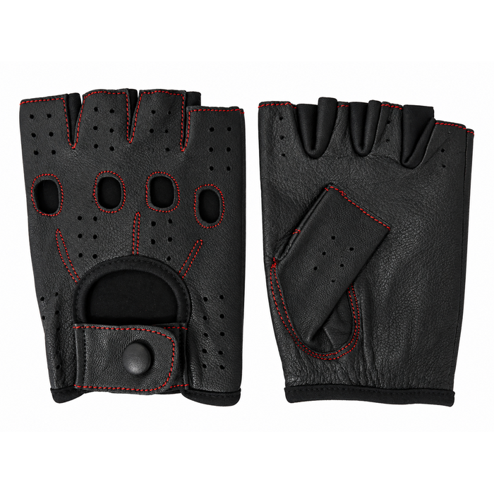 Vareno Brescia vingerloze leren handschoenen rood